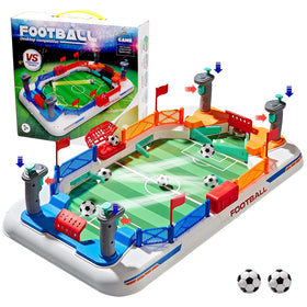 COUOMOXA upgrade mini football table with four-flipper-drive handles for fast, realistic play