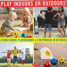 Covelico Exercise Dice foam dice designed for durability in gym and outdoors.