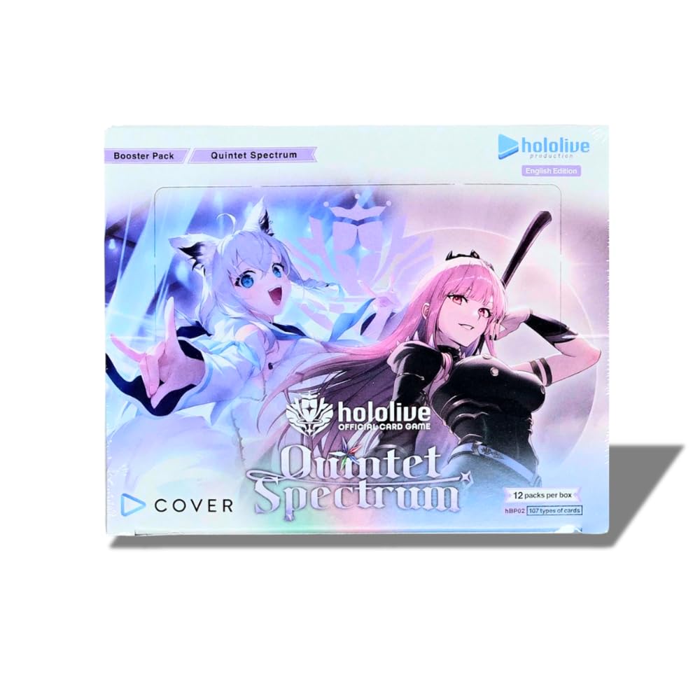 Cover Corporation Hololive Quintet Spectrum booster box with 12 packs for deck building