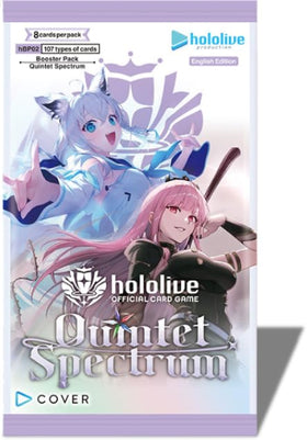 Booster pack art featuring Hololive characters for Quintet Spectrum, ideal for expanding your deck
