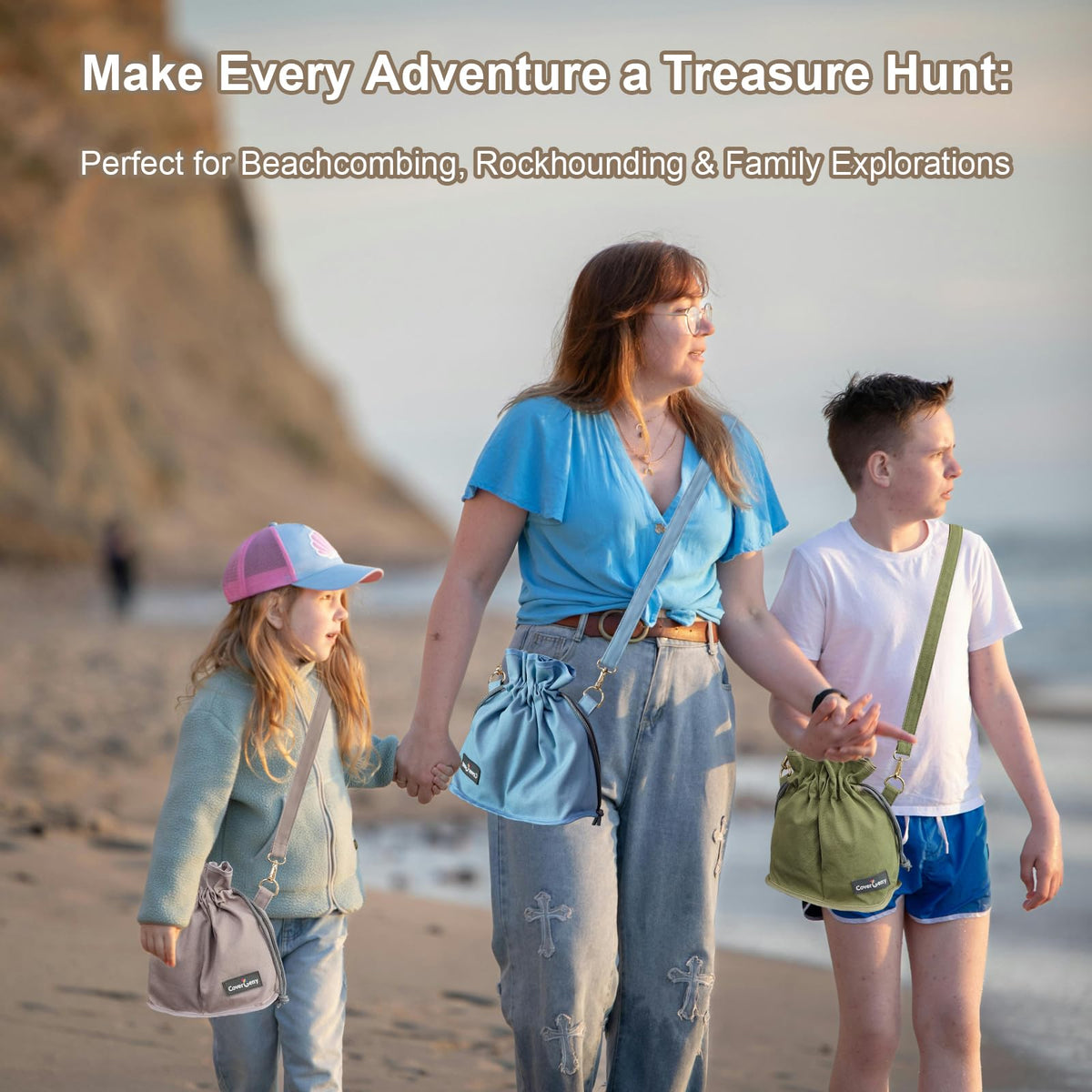 Cover Geny Nature Collection Bag in crossbody style for hands-free treasure hunting