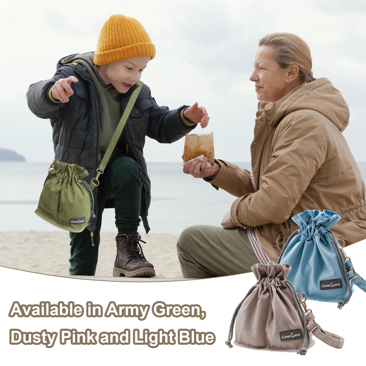 Cover Geny Nature Collection Bag with two compartments for organized treasures