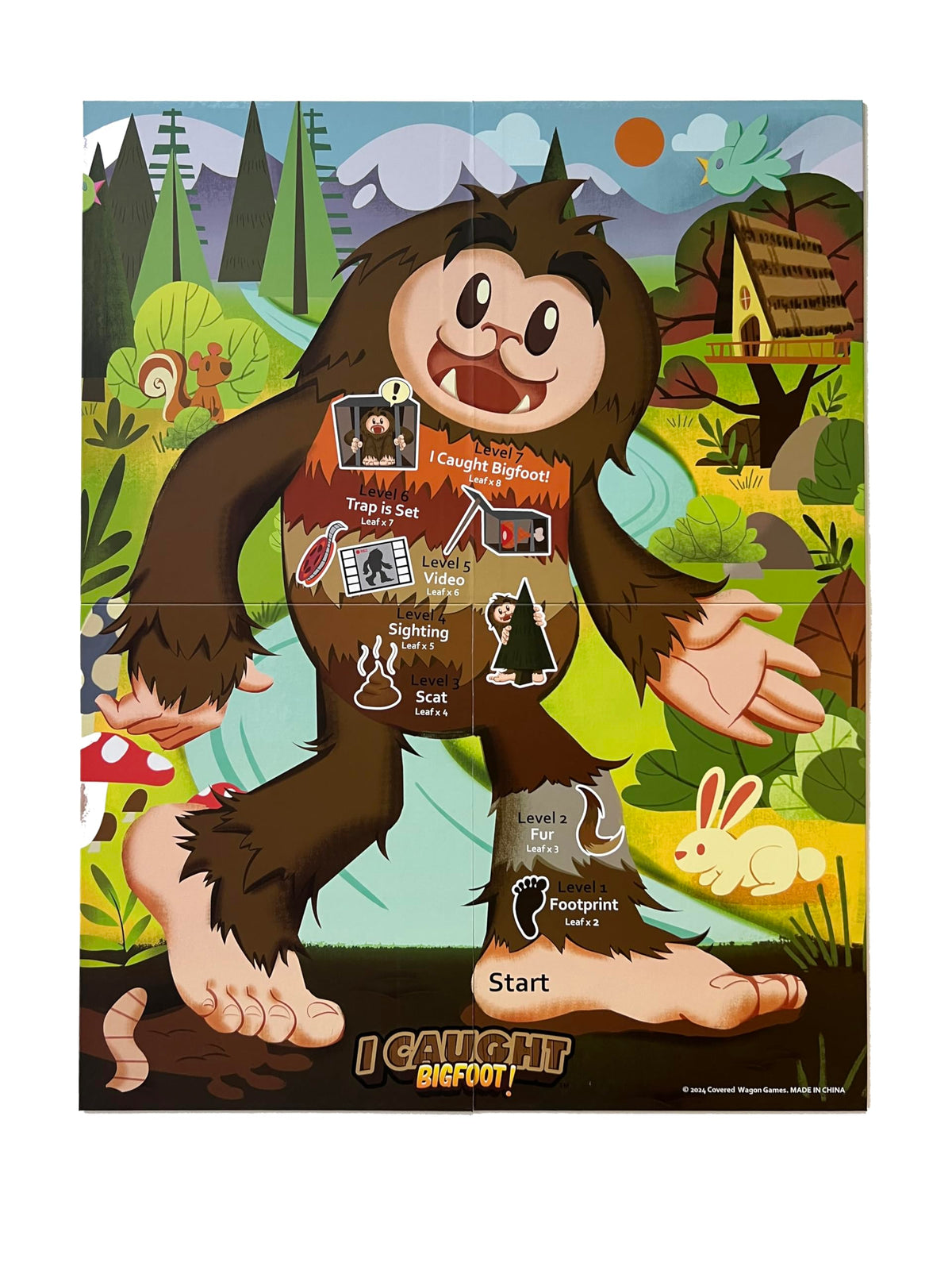 Covered Wagon Games card front artwork inviting clues