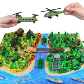 Covsen Army Men 124-piece playset for imaginative battles and coordination.