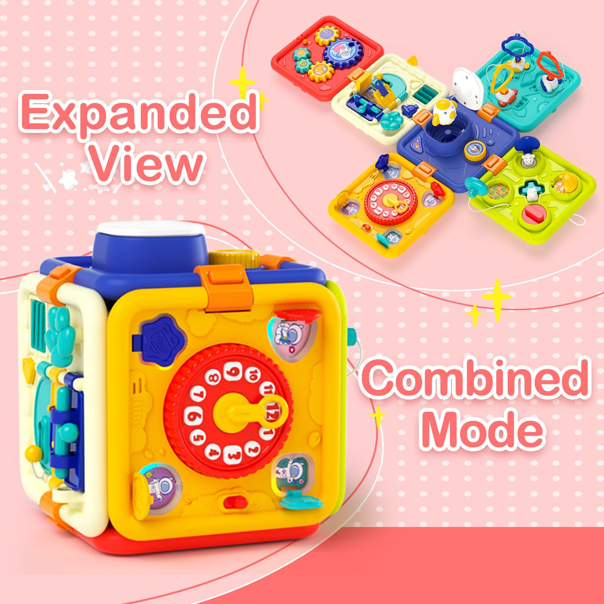 Covsen Busy Cube flipping switches builds concentration and dexterity