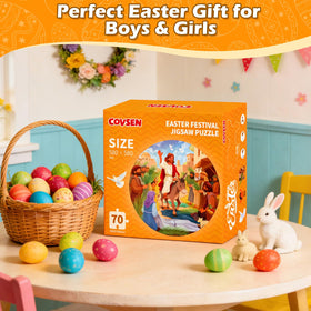 Covsen Bible Puzzle: Designed for ages 3 to 8 with cooperative play