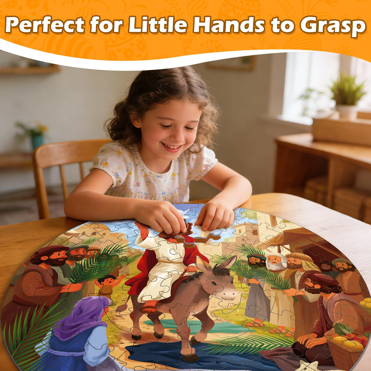 Covsen Bible Puzzle: 70 pieces supports home Sunday School learning