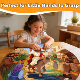 Covsen Bible Puzzle: 70 pieces supports home Sunday School learning