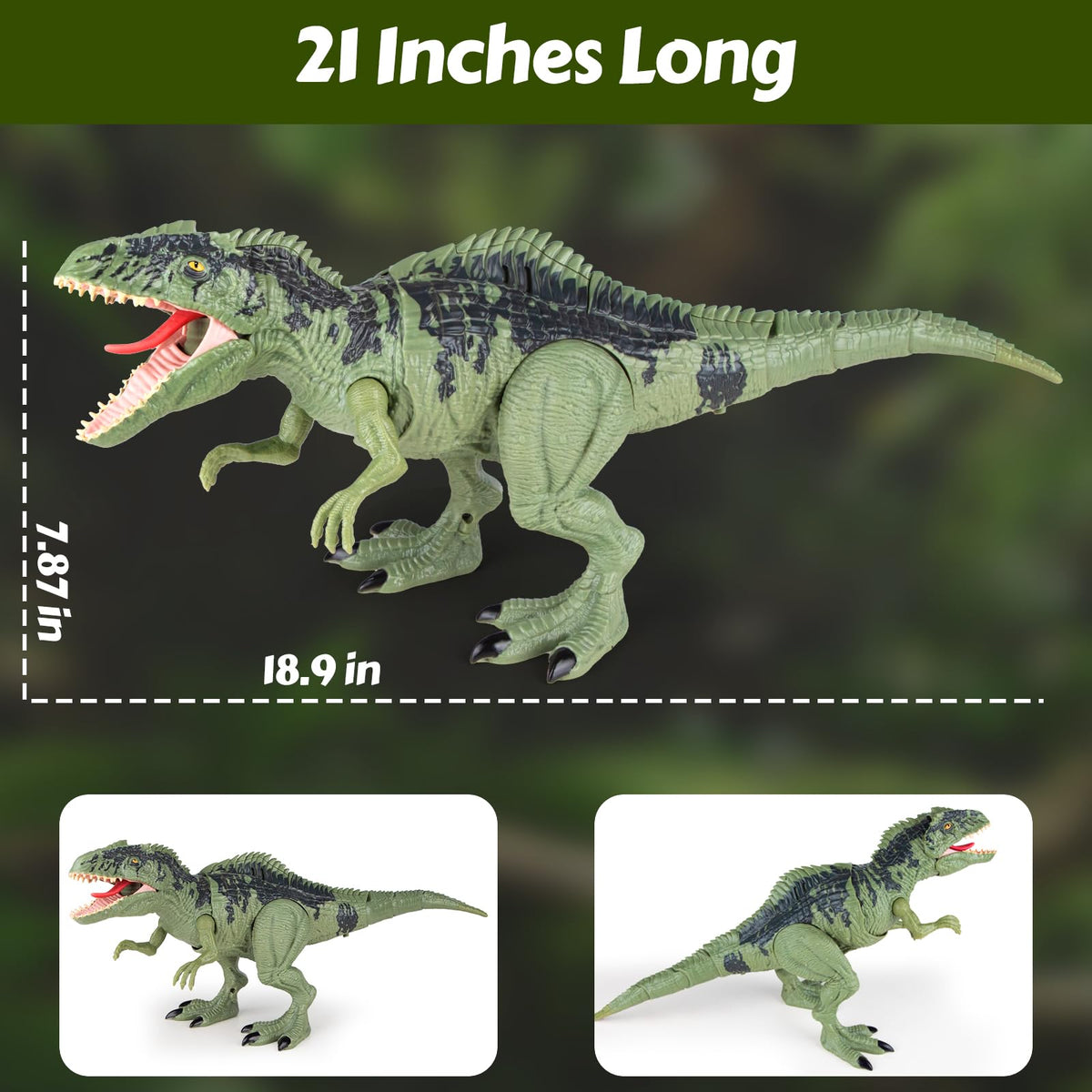 Covsen Giganotosaurus toy durable body for long-lasting playtime.