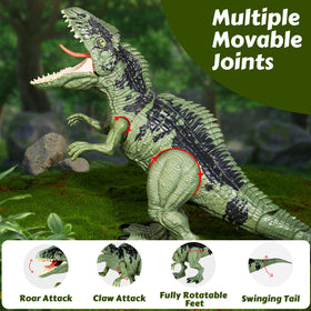 Covsen Giganotosaurus toy jaw and tail action sparks storytelling.