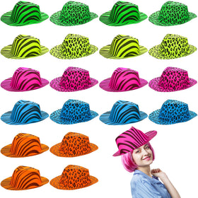 Covzoe 20-pack neon party hats, bright visuals for vibrant celebrations and photos