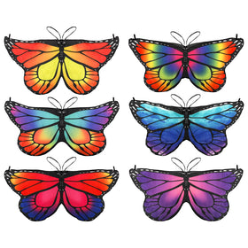 Covzoe butterfly wings set 6 for kids, bright colors for party costumes