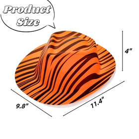 Covzoe cowboy-animal-print hats showcase edgy style at themed events
