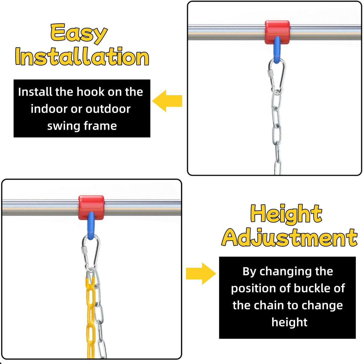 Covzoe heavy-duty chains offering durable support for intense strength training sessions.