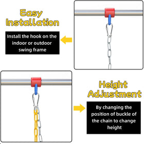 Covzoe heavy-duty chains offering durable support for intense strength training sessions.