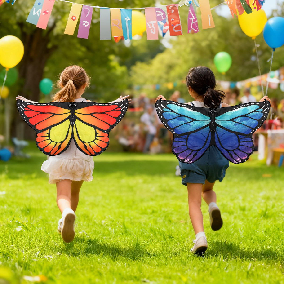 Covzoe wings with shoulder straps and wrist clasps for hands-free fun