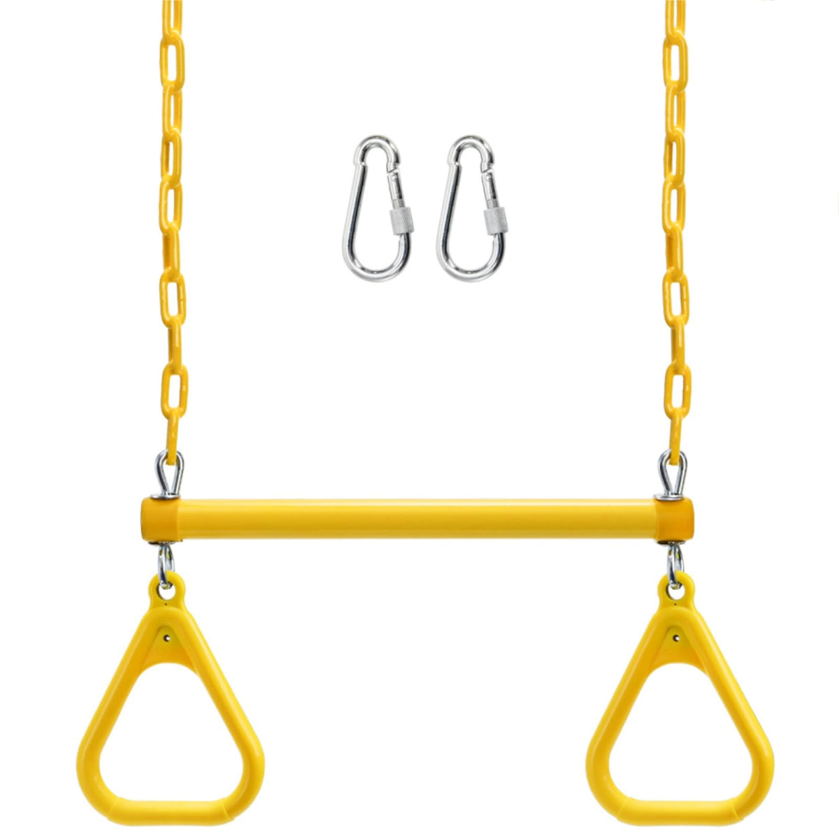 Covzoe trapeze bar assembly showing sturdy, versatile grip options for home workouts.