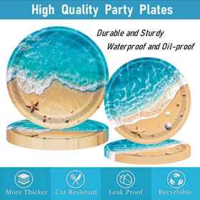COWISARY beach party cake topper adds ocean charm to birthdays and poolside events.