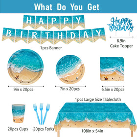 COWISARY beach party cups support spill-resistant serving at coastal-themed gatherings.