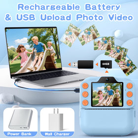Coxlame Kids Camera USB charging scene on the move