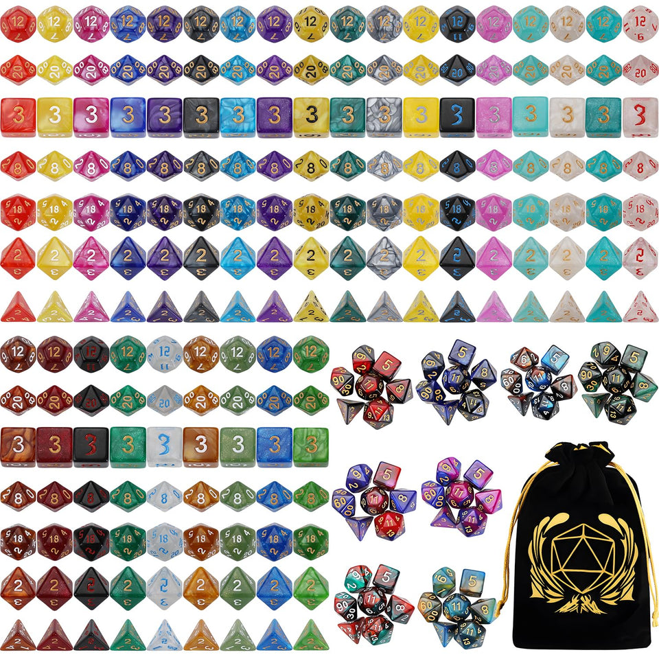 Coyeekn DND dice sets overview showing 35x7 components for smooth RPG sessions.