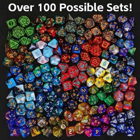 Coyeekn Mystery Dice Set dice stickers included for quick setup and organization.