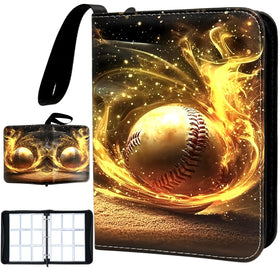 COYORO baseball card binder with 900-capacity pages for organized trading card storage