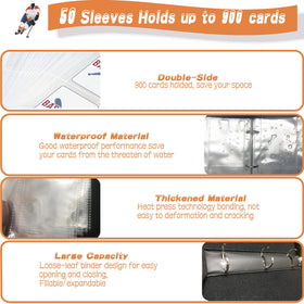 COYORO binder uses water-resistant PU leather for durable protection.