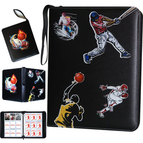 COYORO binder front view shows waterproof PU leather and secure zipper.