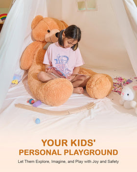 CO-Z large 85-inch teepee durable canvas material easy to clean.