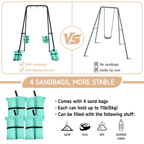 COZEER Swing Stand demonstrates easy assembly for quick setup anywhere