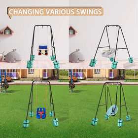 COZEER Swing Stand available in four colors to match outdoor spaces