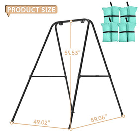 COZEER Swing Stand with adult supervision for safe family fun