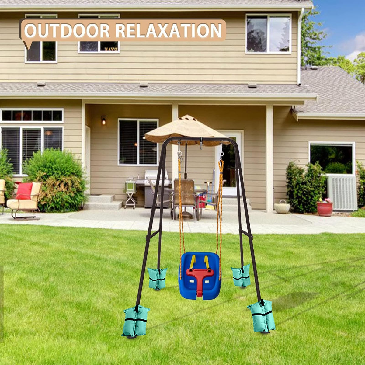 COZEER Swing Stand offers wide compatibility with various swing types