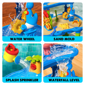 CozyBomB sand table with building parts sparks creative construction.