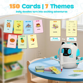 CozyBomB Drawing Robot includes 12 colorful pens to personalize artwork