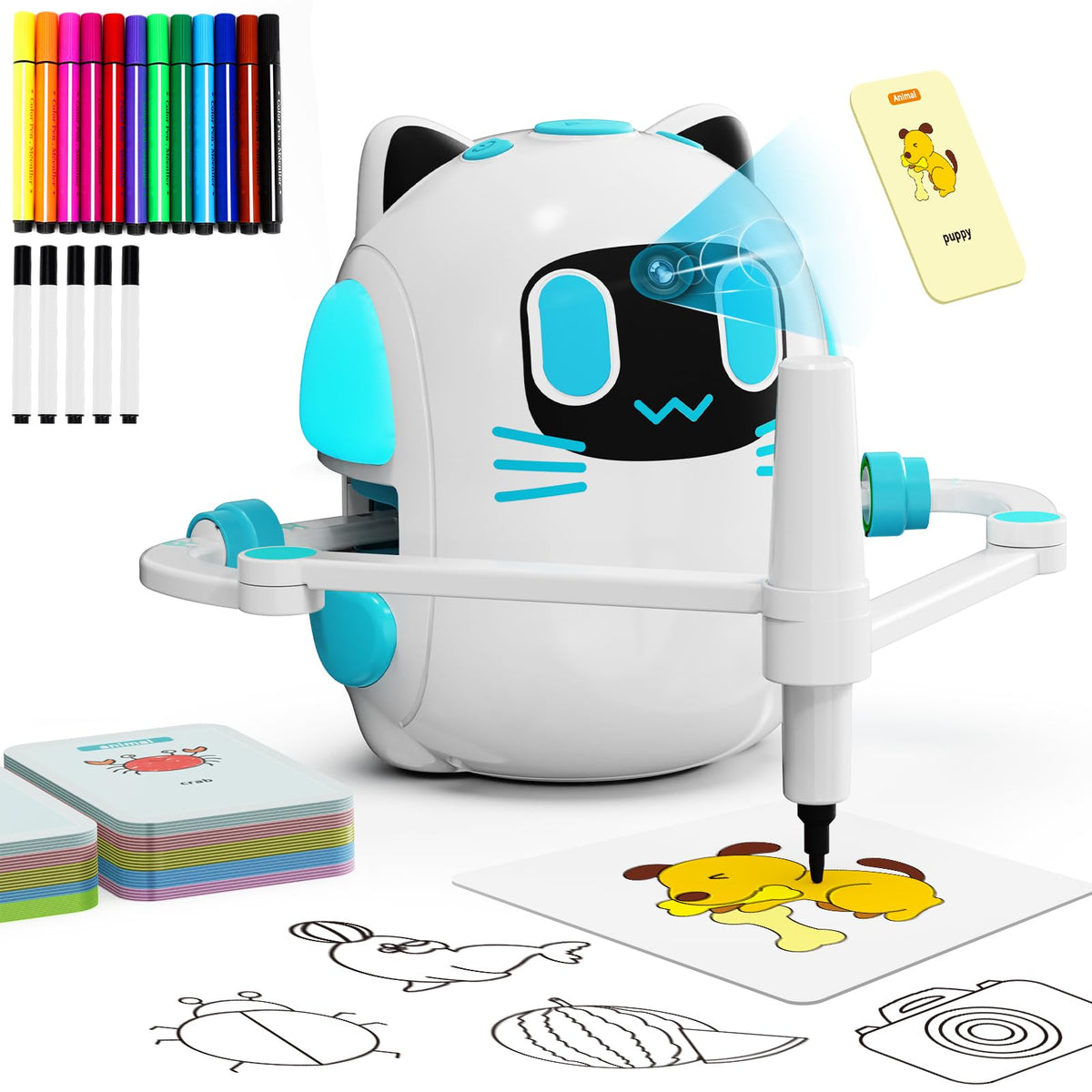 CozyBomB Drawing Robot with camera recognition enables instant, kid-friendly art creation
