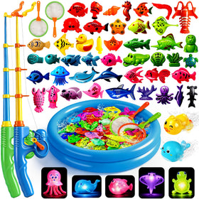 CozyBomB magnetic fishing toys poles for motor skill practice.