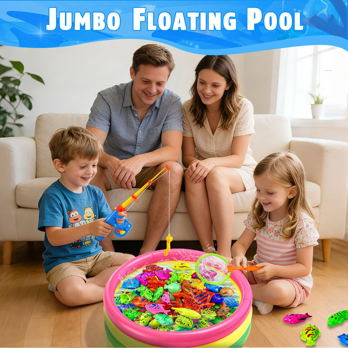 CozyBomB plastic floating fish figures support imaginative play and sorting.
