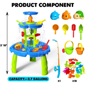 CozyBomB three-tier waterfall design supports immersive sensory exploration outdoors.
