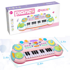 Cozybuy keyboard measures 13.8 by 5.9 by 2.4 inches.