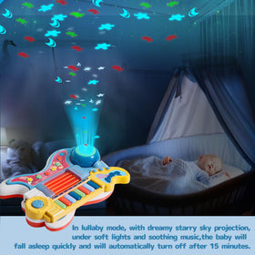 Cozybuy Toddlers Guitar durable ABS body with bright colors