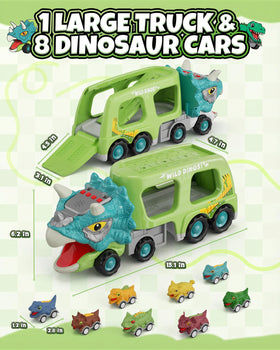 Cozycharm pull-back car with T-rex design for fast racing.