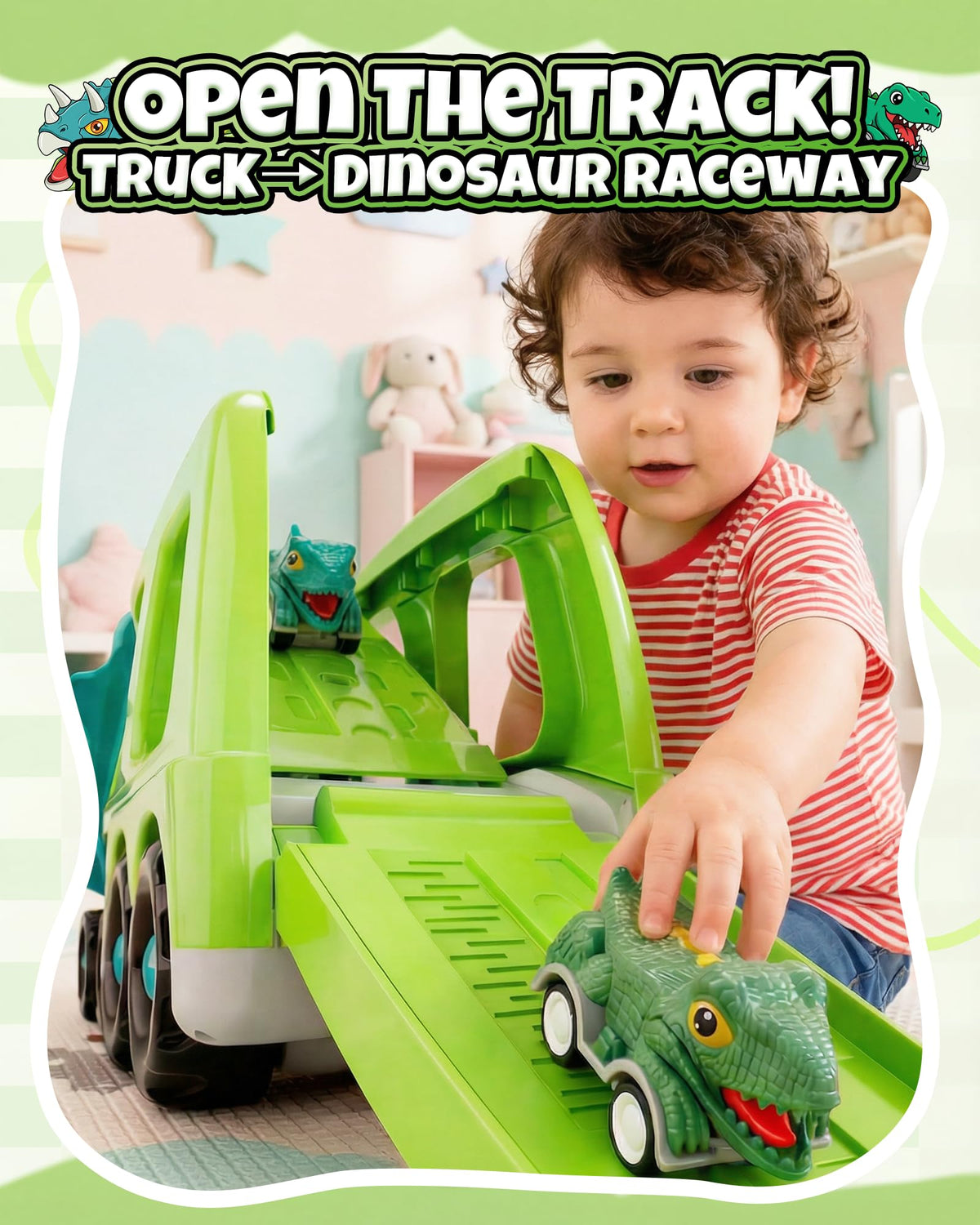 Cozycharm ramp track enables varied loading and staging.