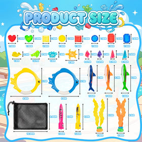 Cozycharm diving ring with bright colors for pool games and visibility.