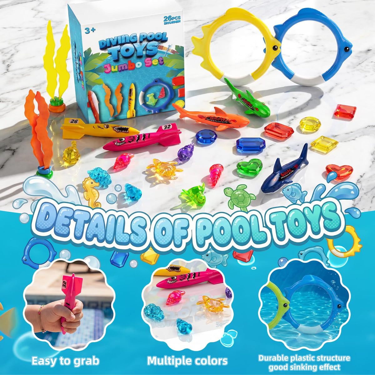 Cozycharm gems—colorful targets to boost engagement in pool games.
