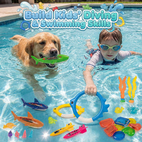 Cozycharm seaweed toy—soft prop for imaginative pool play.