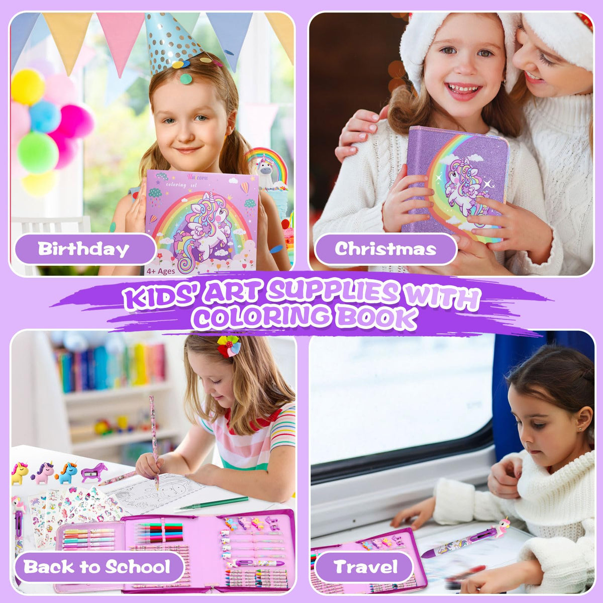 CozyJoyz portable art set fits backpacks for on-the-go creativity.