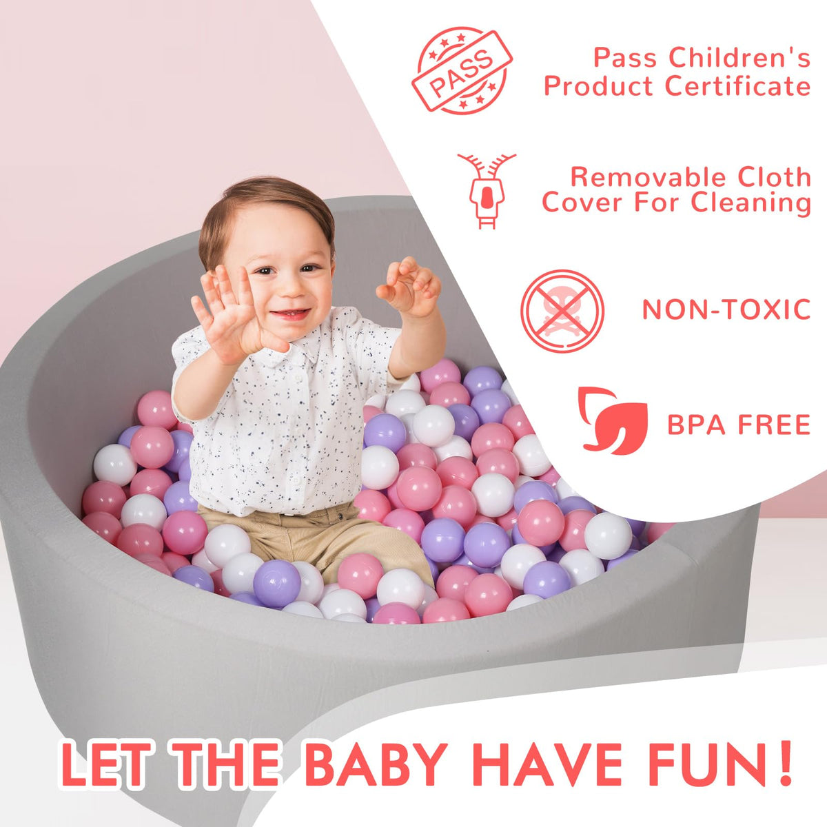 COZYTRAUM ball pit children playing inside demonstrates spacious cushioned area for engaged play