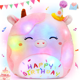 CozyWorld birthday cow plush glow illuminates playtime and bedtime